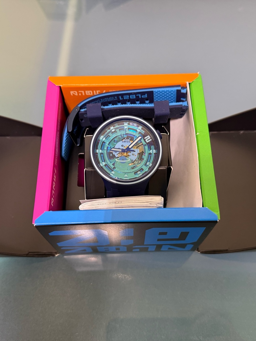 Swatch 47mm Big Bold Planets Second Home Quartz SB01N101 Watch Brand New